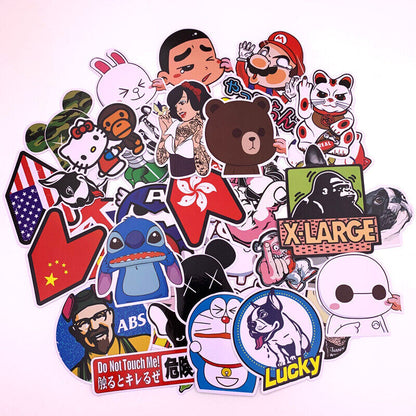 40pcs Decal Stickers Bomb Logo Car Laptop Phone Vinyl Skateboard Skate Cartoon