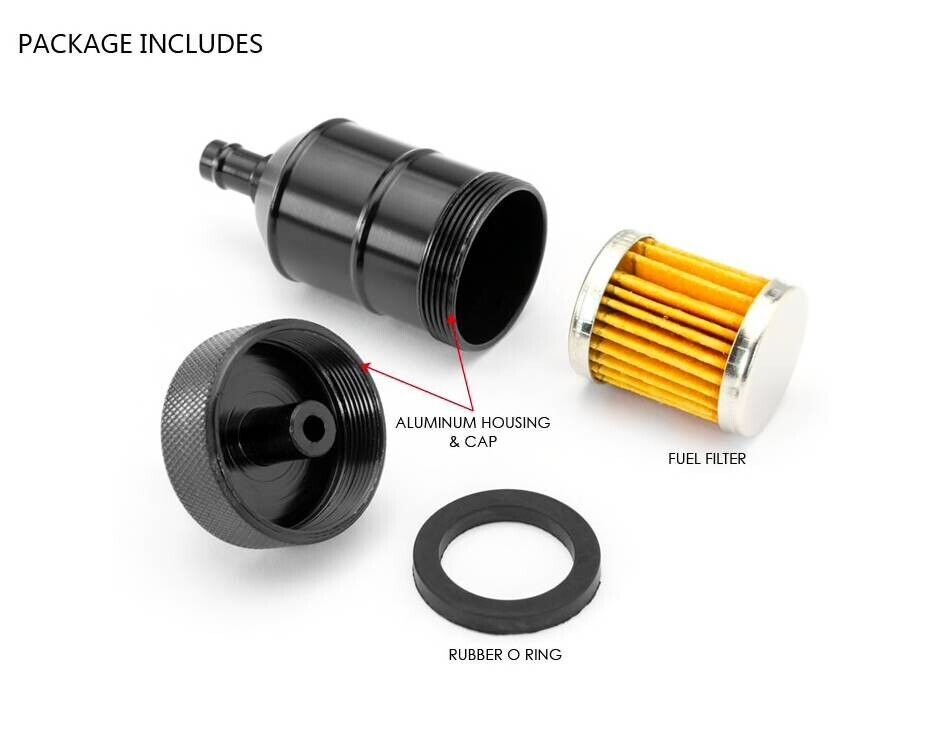 4x INLINE 8MM Petrol Fuel Filter 50cc 90cc 150cc 250cc SSR SDG Lifan Zongshen