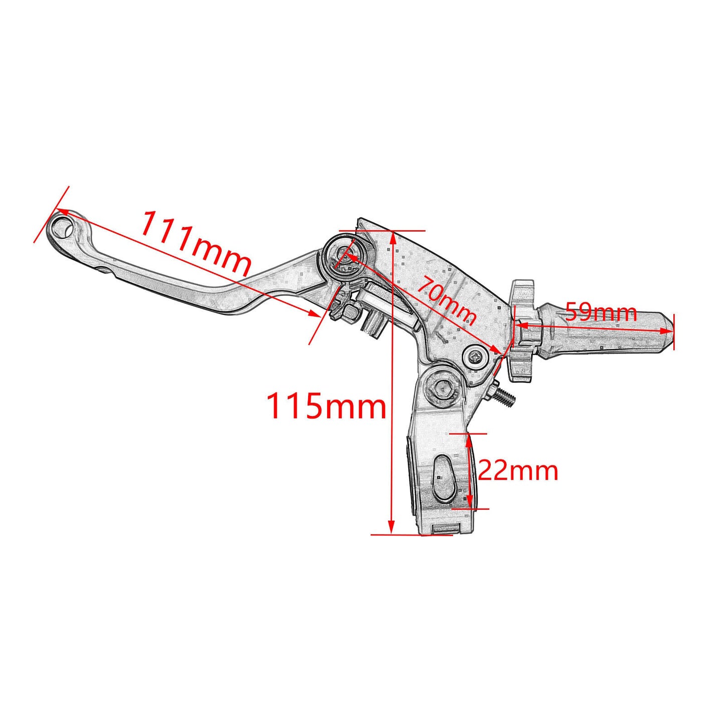 Cnc Labor-saving Anti-slip Folding Brake Clutch For CRF YZF BOSUER M2 M4 M5 M6