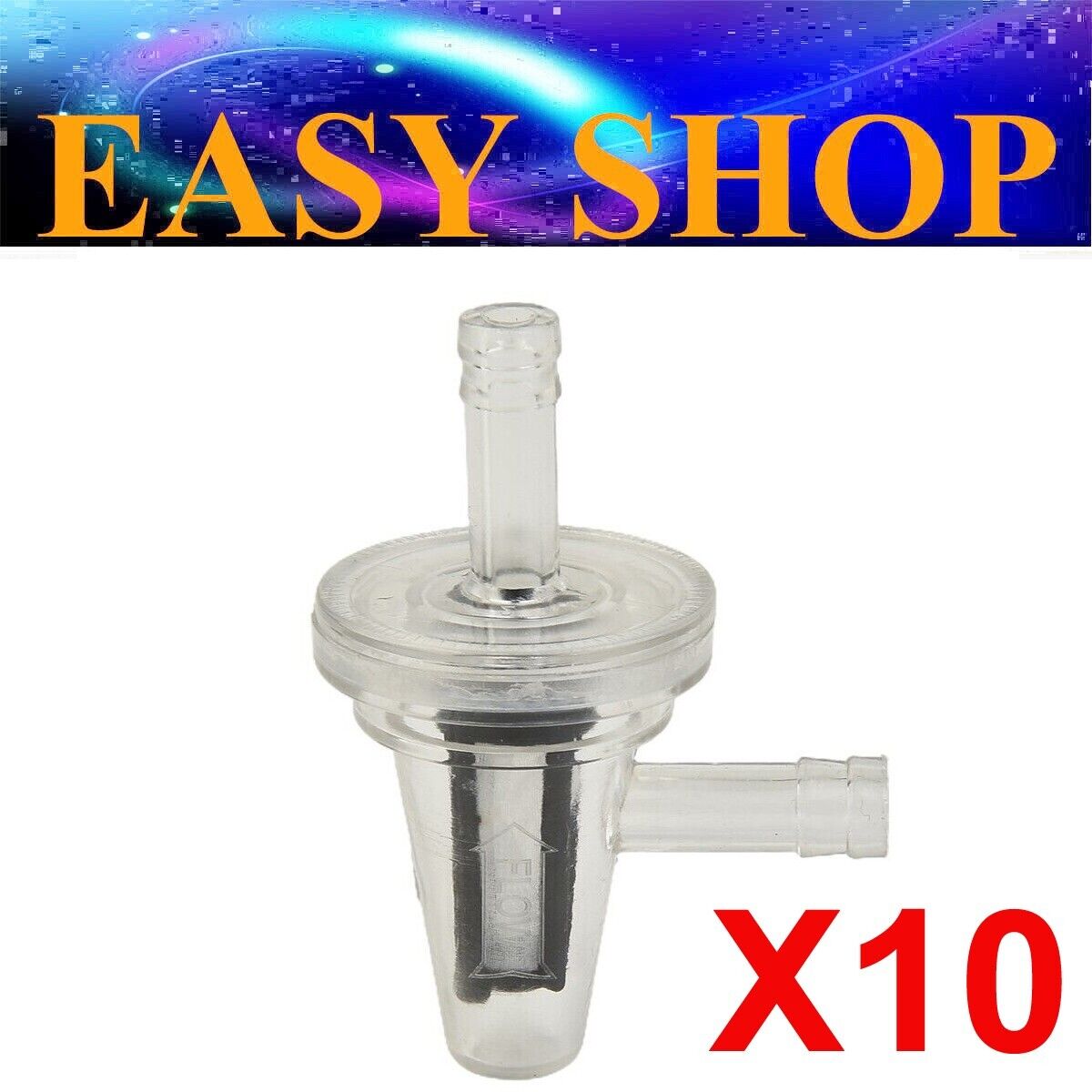 10x Motorcycle Right Angle 90 degree Fuel Filter Fit 1/4" 6mm 7mm Hose Fuel Line