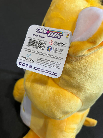 NEW 40cm Large Licensed Care Bears Unlock The Magic Funshine Bear Plush Soft Toy