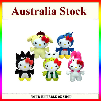SANRIO Licensed Hello Kitty Friends Dress Up Costume Plush Toy Doll 20CM 30CM