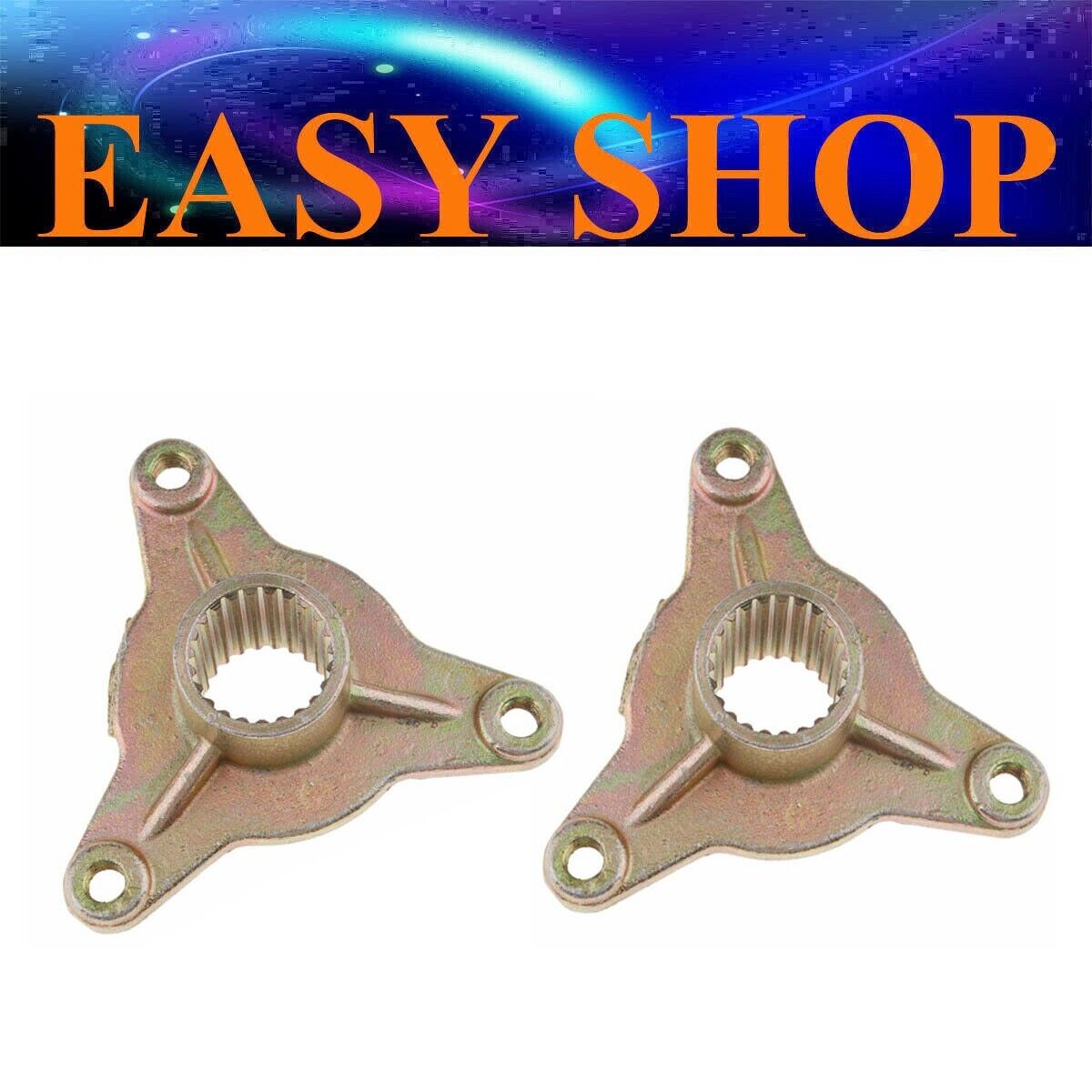 2Pcs 3 Stud 23 Tooth Spline Wheel Rear Axle Hub 125cc 110cc Quad Bike ATV Buggy