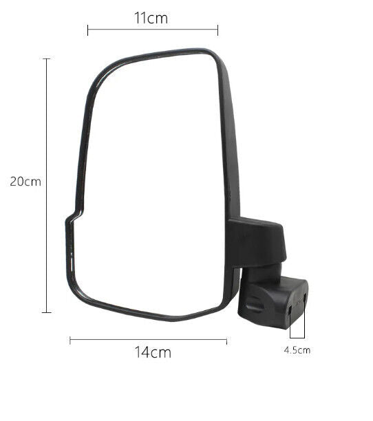 Side Rear View Mirrors For Polaris RZR Yamaha Can-AM ATV QUAD BUGGY UTV Kawasaki