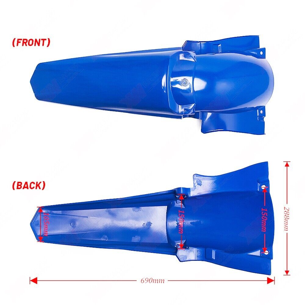 Plastics Front Rear Fender Side Cover Fairing Kit For Yamaha YZF250 TTR250 YZ250