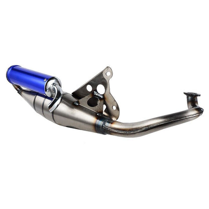 Blue Exhaust System Muffler Pipe For Yamaha Zuma Minarelli 50cc Scooter 1E40QMB