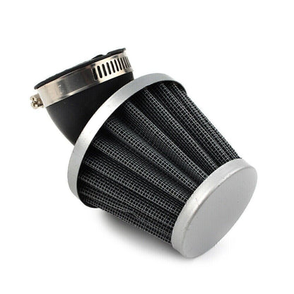 42mm Carburetor Air Filter Velocity Stack Bent Adapter Fit For 40mm-44mm Carby