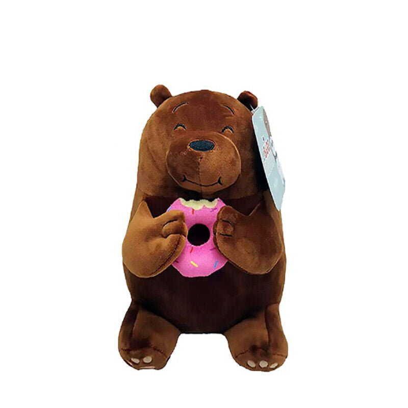 Brand New Licensed We Bare Bears Panda Ice Bear Grizzly Plush Soft Toy 25cm