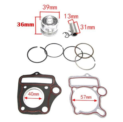 Piston Rings Head Base Gasket For Honda Z50R Monkey 50cc DIRT PIT PRO Trail BIKE
