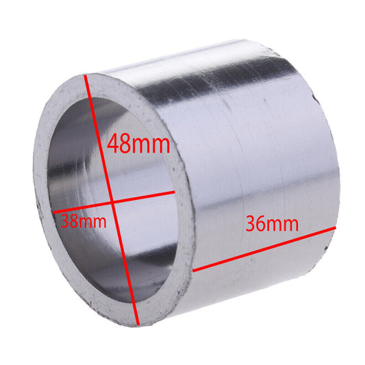 2 Pcs 48mm 38mm Exhaust Slip On Muffler Pipe Carbon Crush Gasket Motorycle Bike