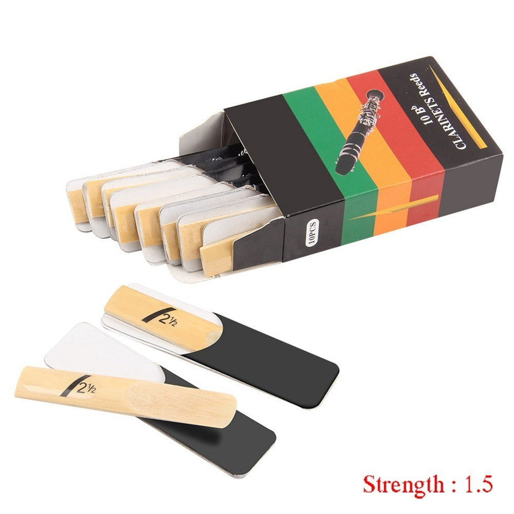 10pcs CLARINET REEDS Strength 1.5 10 Bb Tone Instrument