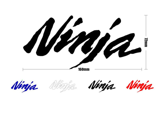 WHITE BLUE BLACK RED KAWASAKI Ninja Sticker Kit Decal Badge Emblem Motorcycle