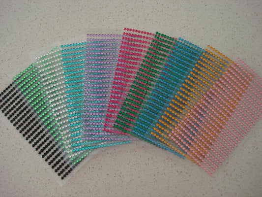 437 3MM RHINESTONE DIAMANTE DIY CRAFT STICKER WEDDING INVITATION IPHONE ENVELOPE