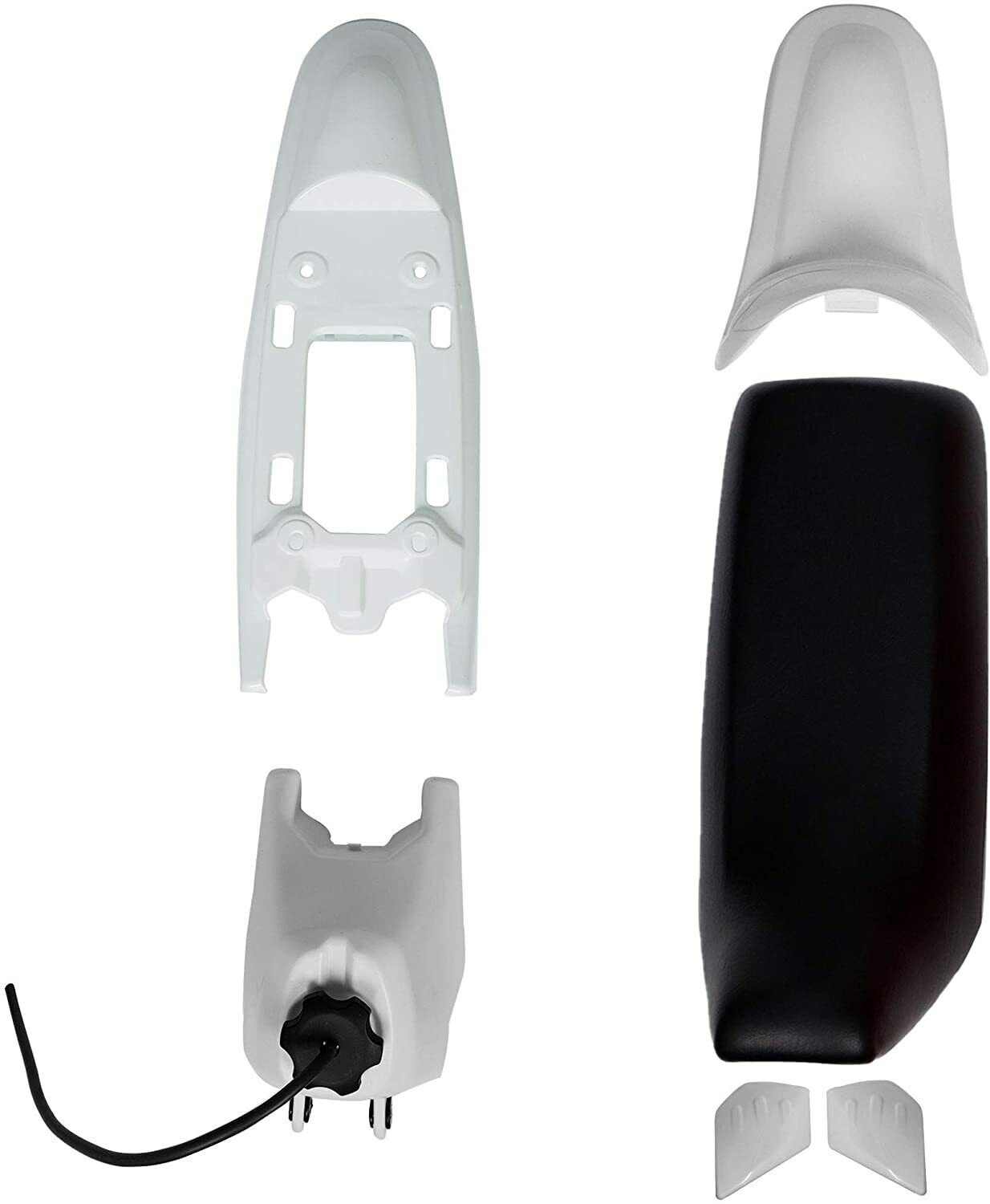 White Plastic Cover Fender Fairing Seat Fuel Tank Yamaha Peewee PW50 PY50 PW 50