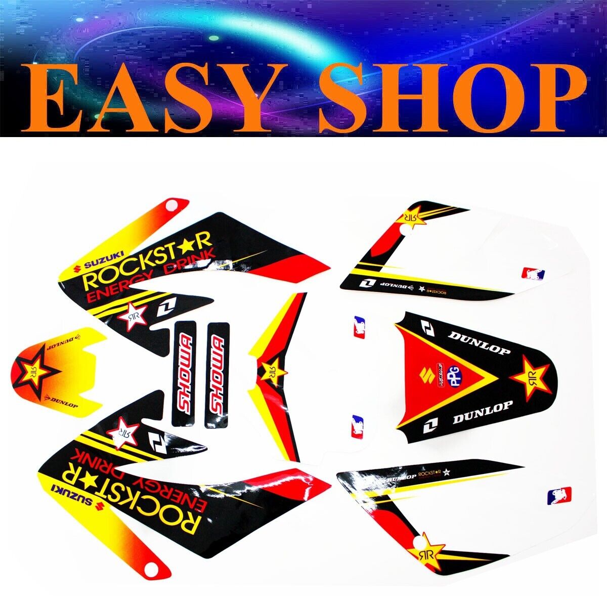 ROCKSTAR Decals Graphics Sticker For Honda CRF70 Style 90cc 125cc Dirt PIT BIKE