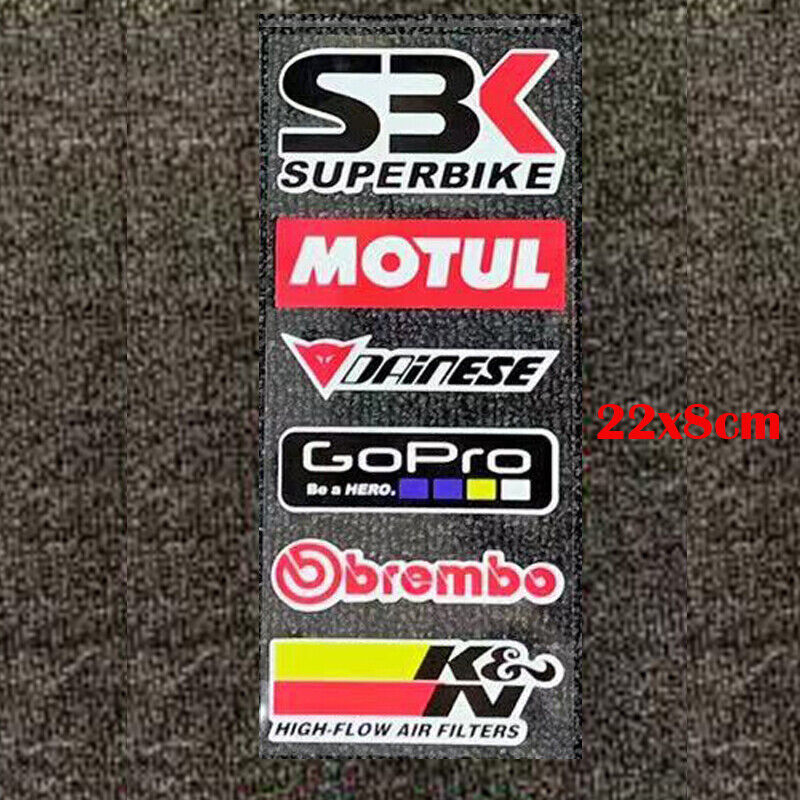 Logo Badge Sticker Brembo NGK MOTUL AKRAPOVIC RK SHOEI GOPRO DAINESE YOSHIMURA