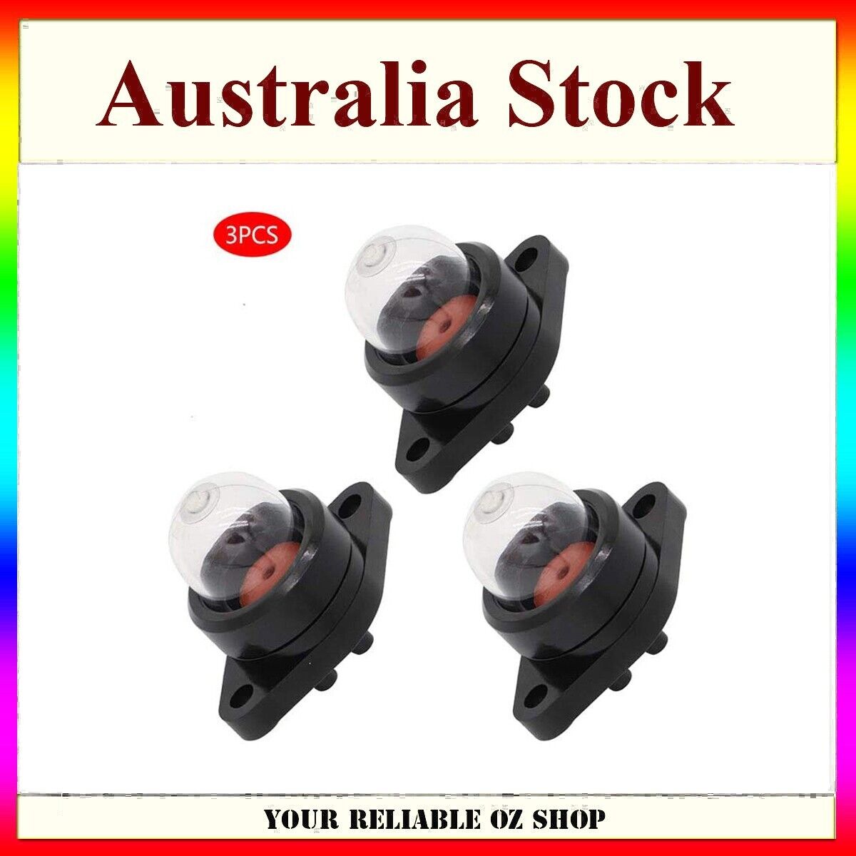 3Pcs Carby Fuel Primer Bulb for Zama Walbro Poulan 188-513 530047213 530071835