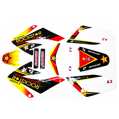 ROCKSTAR Decals Graphics Sticker For Honda CRF70 Style 90cc 125cc Dirt PIT BIKE