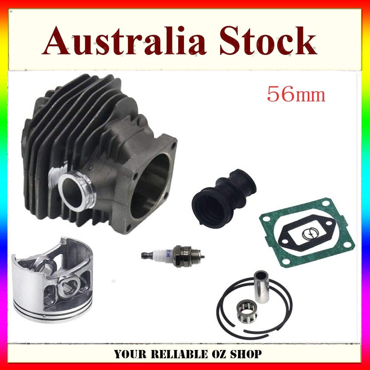56mm Big Bore Cylinder Piston Kit For Stihl 064 066 MS660 Chainsaw 1122 020 1211