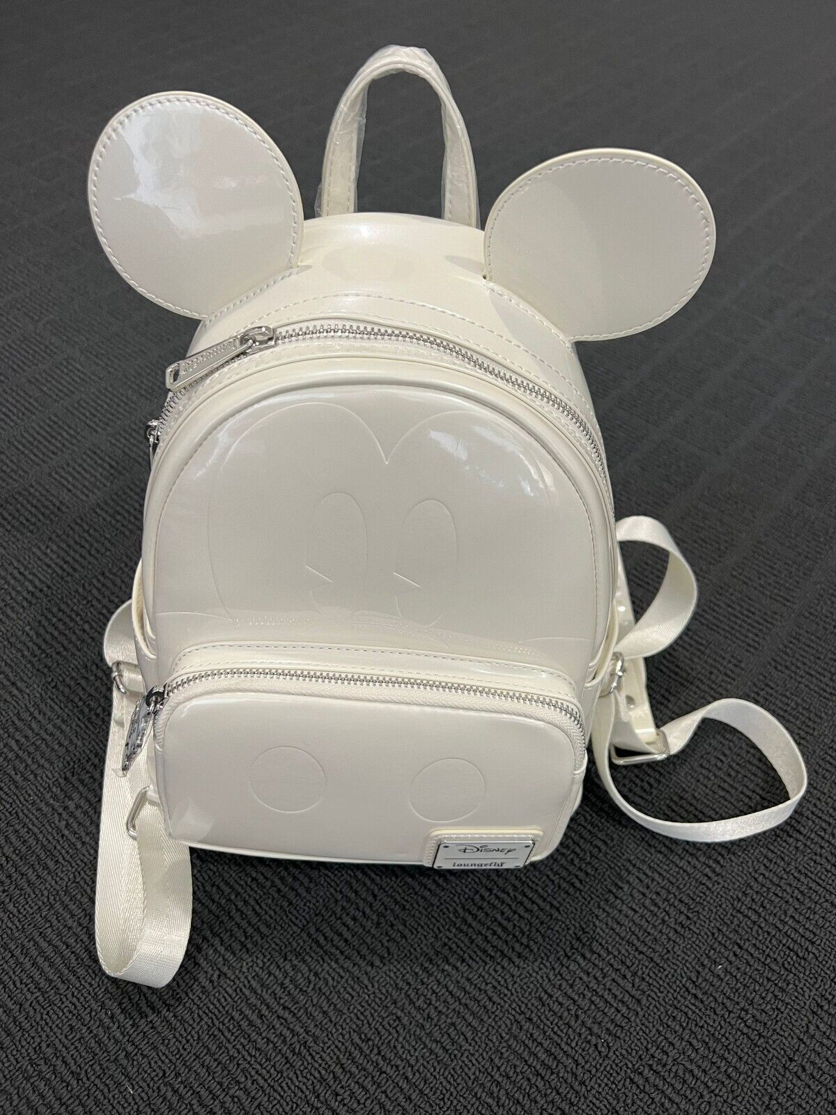 New Loungefly Disney Mickey Mouse Wedding Pearl White Cosplay Mini Girl Backpack