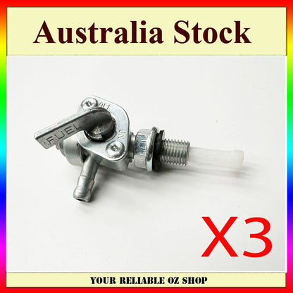 3pcs 10mm FUEL TAP SWITCH PETCOCK Cock For Yamaha ET650 ET950 TG950 generator
