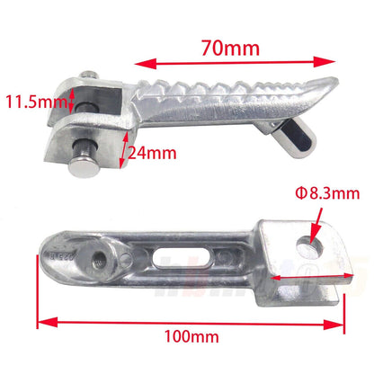 Pair Front Foot Peg Footrest Footpeg for Suzuki GSXR600 GSXR750 GSXR1000 SFV650