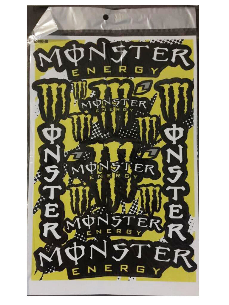 6 Sheets Sticker Decal Rockstar Monster Devil Evil Dirt ATV Quad Car Ute Bike