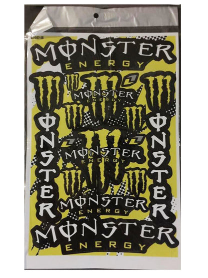 6 Sheets Sticker Decal Rockstar Monster Devil Evil Dirt ATV Quad Car Ute Bike