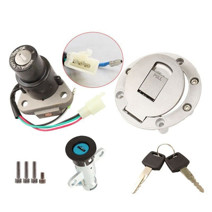 Ignition Key Switch Lock Seat Fuel Cap For Yamaha TZR125 TZM150 TZR150