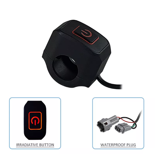 Headlight On-off Switch Button Motorcycle Bullet Connector For Sur-Ron Light Bee