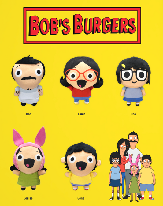 Brand New Bob's Burgers Stuffed Plush Toy Official Cartoon 25cm