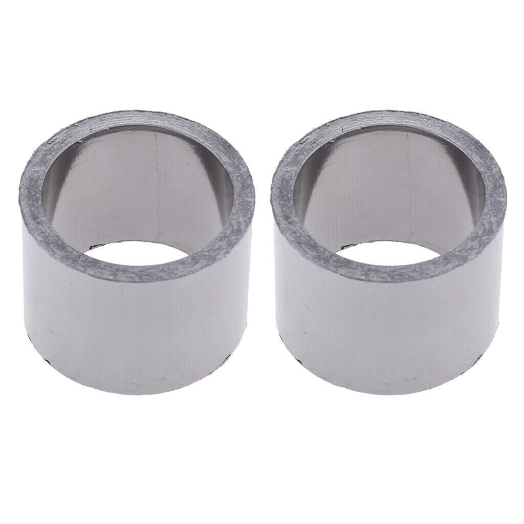 2 Pcs 38mm 44mm Exhaust Slip On Muffler Pipe Carbon Crush Gasket Motorycle Bike