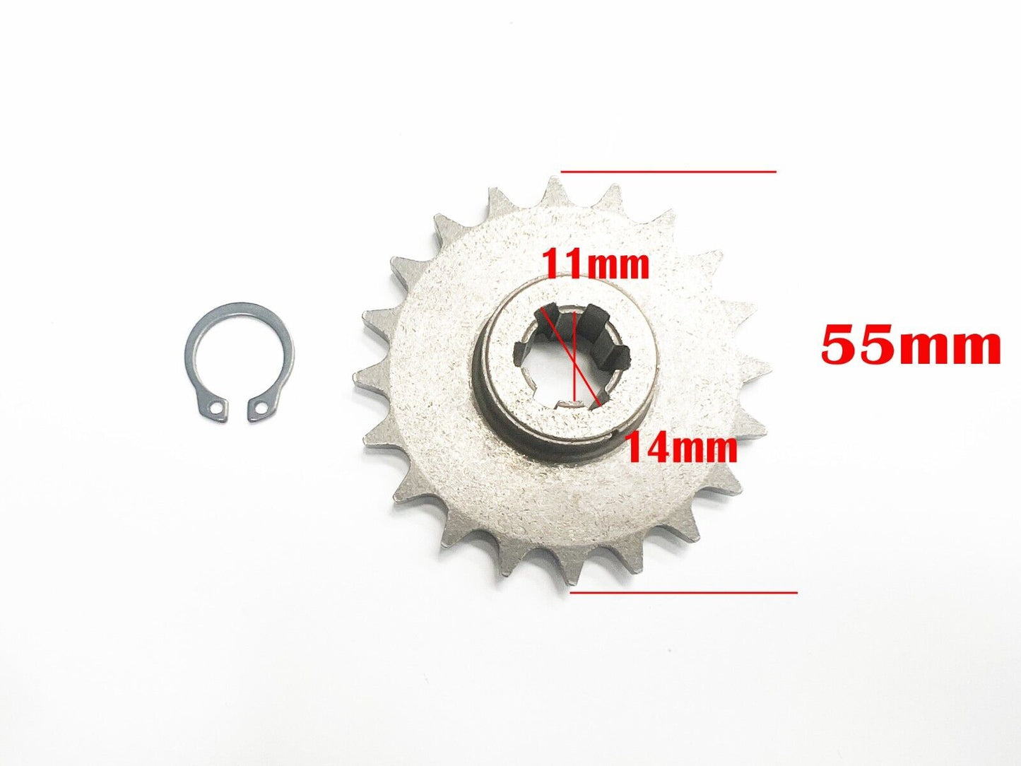 20T Tooth Front Chain Sprocket Pinion T8F 43cc 49cc Mini Pocket Dirt ATV Bike