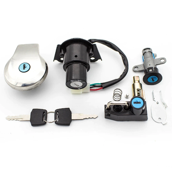 Ignition Switch Lock Fuel Gas Cap Key Set For Yamaha Virago XV125 XV250 XV535