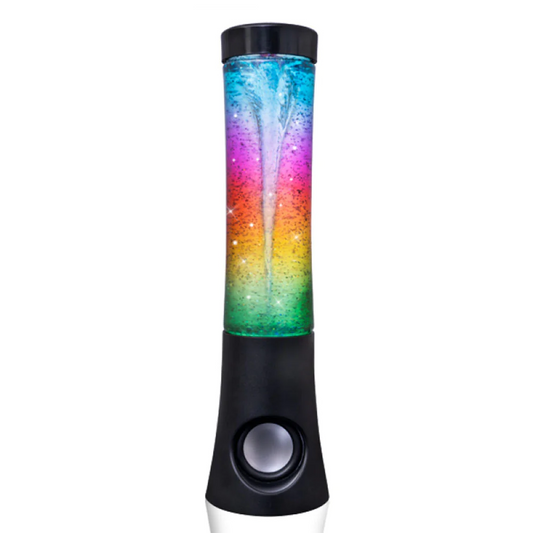 Bluetooth LED Colour Changing Rainbow Vortex Speaker Rechargeable Battery : NEW
