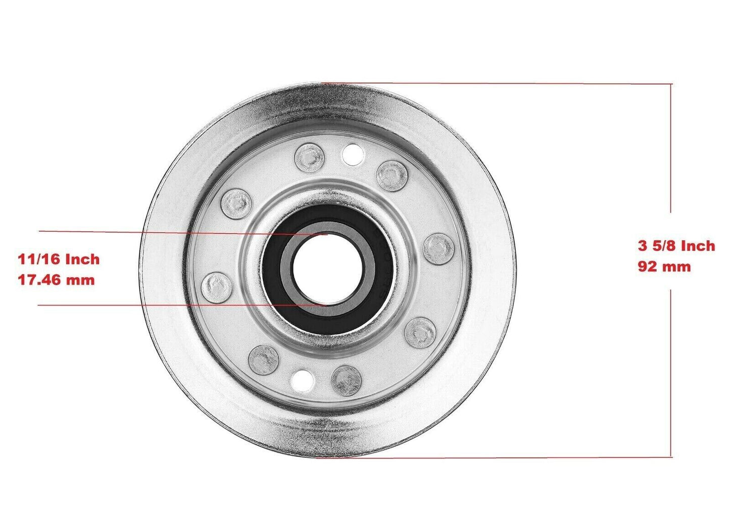Deck Flat Idler Pulley For John Deere D140 D150 D160 L100 L105 L107 L108 L110