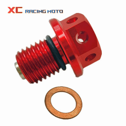 M12 Magnetic Oil Sump Nut Drain Drainage Oil Plug Screw Motorcycle ATV Quad Bike