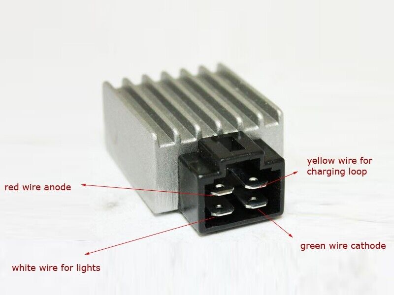 12V 4 PIN Voltage Regulator Rectifier 50cc 90cc 110cc 125cc ATV QUAD BUGGY BIKE
