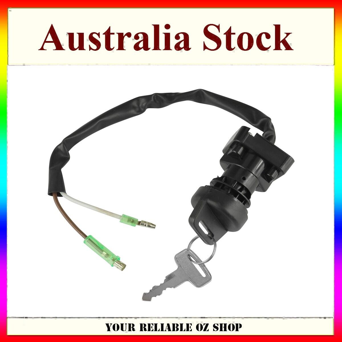 2 WIRES KEY IGNITION SWITCH FOR KAWASAKI BAYOU 220 KLF220 250 KLF250 300 KLF300