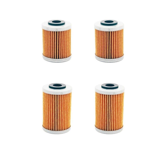 4pcs Oil Filters For KTM 400SX 400EXC 450SX 450XC 450EXC 400 450 520SX 525SX