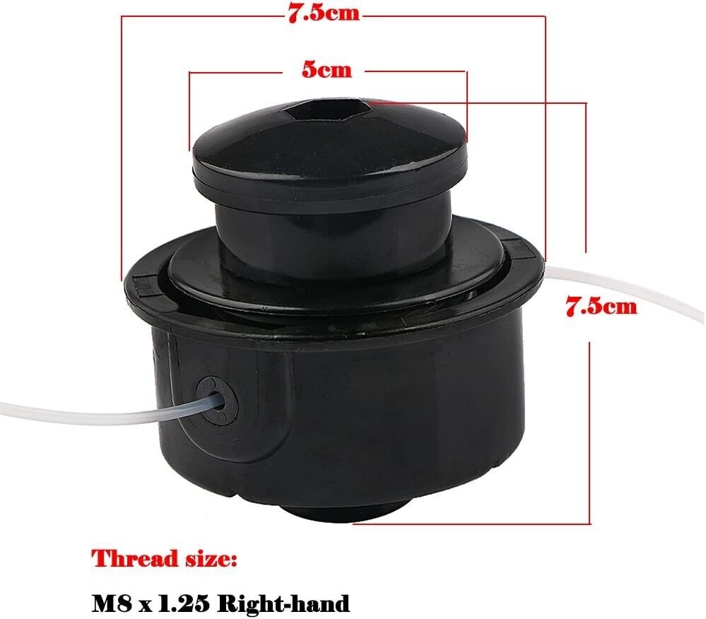 8mm Brushcutter Trimmer Head for XT200 XT25 YM600 Poulan WildThing Craftsman AYP