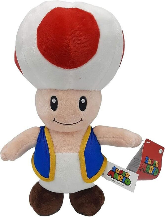 Licensed Nintendo Super Mario Bros Toad Plush Soft Toy 38cm BNWT