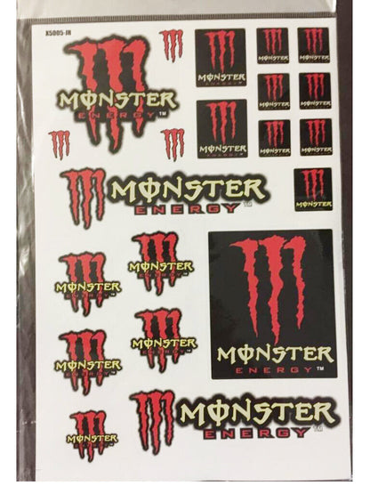 6 Sheets Sticker Decal Rockstar Monster Devil Evil Dirt ATV Quad Car Ute Bike