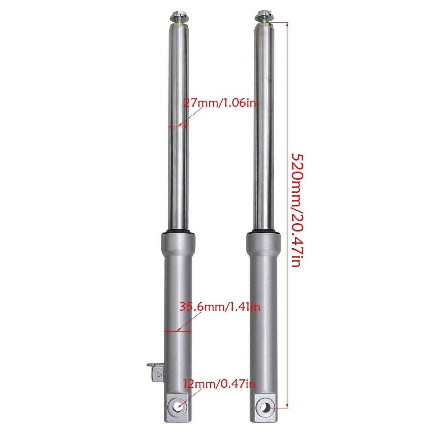 Front Forks Upside Down for Drum Brake CRF50 TTR50 50cc SSR Honda Pit Dirt bike