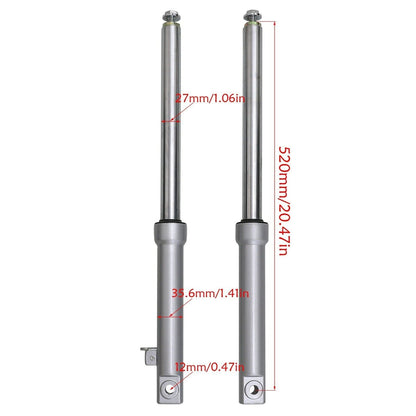 Front Forks Upside Down for Drum Brake CRF50 TTR50 50cc SSR Honda Pit Dirt bike