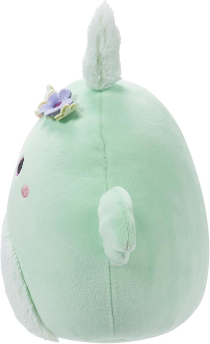 Squishmallows Original 7.5-Inch - Tove the Mint Green Mothman with Flower Crown