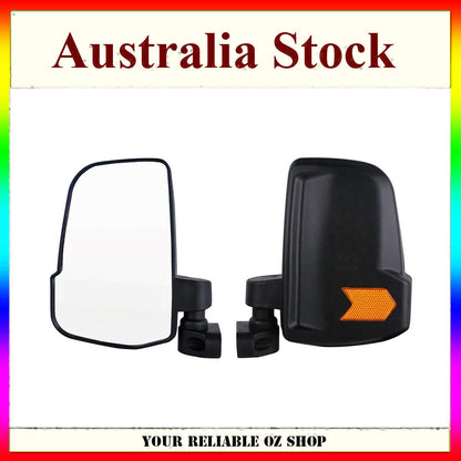 Side Rear View Mirrors For Polaris RZR Yamaha Can-AM ATV QUAD BUGGY UTV Kawasaki