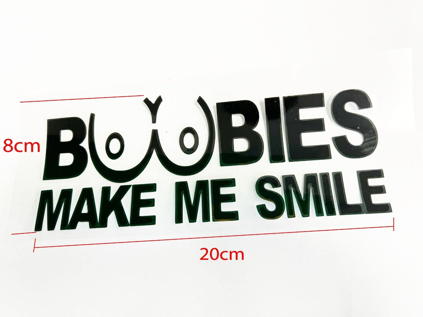 Boobies make me smile funny Sticker Decal Car Truck jdm Trailer Ute Window Wall