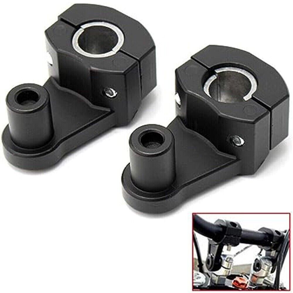2pcs Universal 28MM 22MM Motorcycle HandleBar Handle Fat Bar Mount Clamps Riser