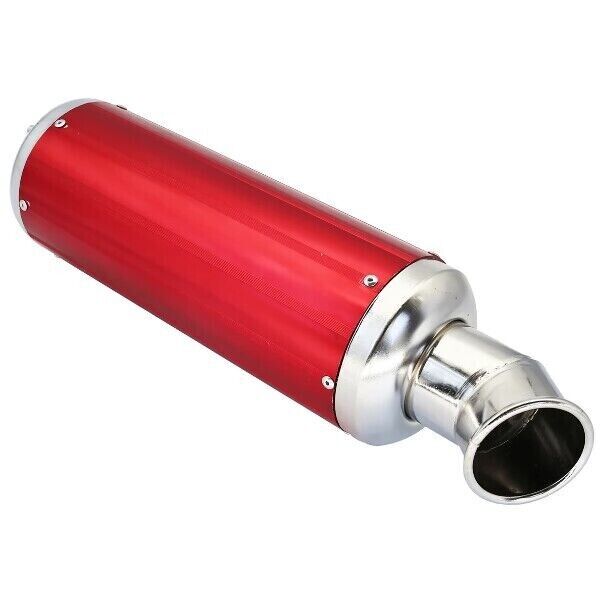 Exhaust Pipe+ RED Alloy Muffler 150cc 200cc 250cc Quad Dirt Bike ATV Dune Buggy